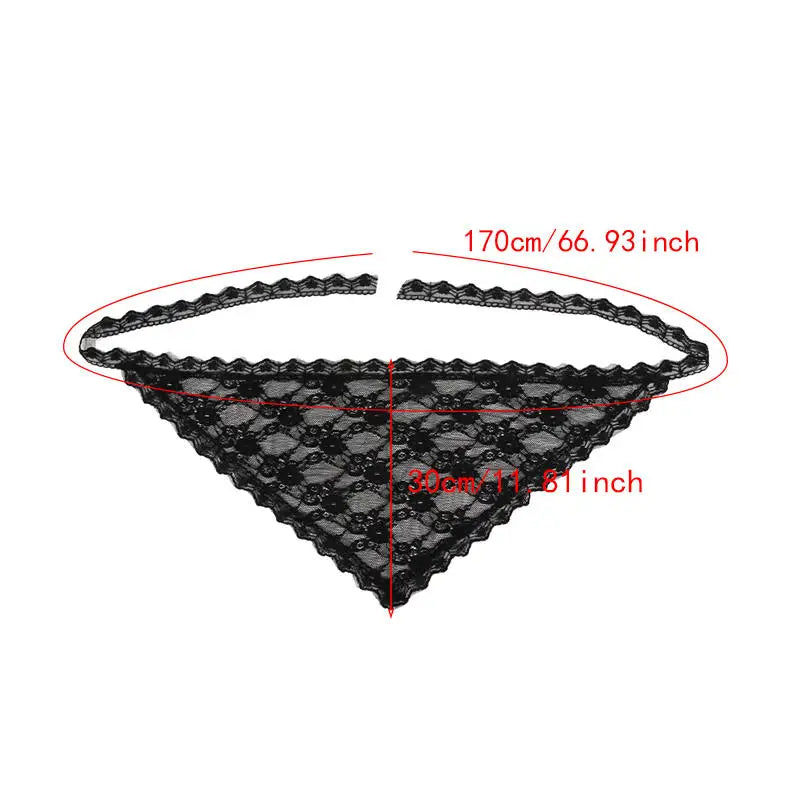 Jupe courte Triangle en dentelle pour femmes, demi-jupe empilée de Style coréen, petit tablier, rideau de fesses, mousseline douce, à la mode