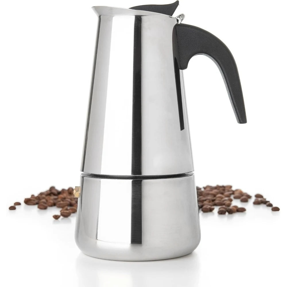 Cafetières moka en acier inoxydable, expresso, tasse à café, théière, café Latte, cafetière Portable pour Camping et maison