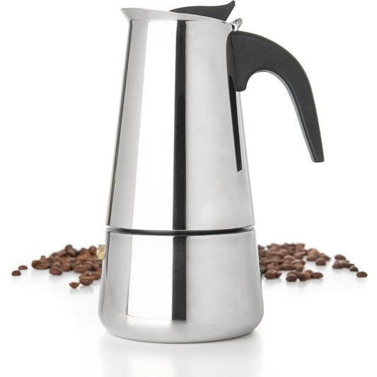 Cafetières moka en acier inoxydable, expresso, tasse à café, théière, café Latte, cafetière Portable pour Camping et maison