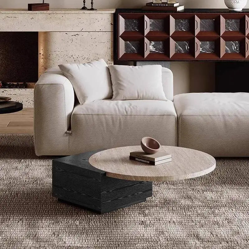 Wabi Sabi Sets Round Coffee Table Unique Design Beauty Modern Luxury Coffee Table For Living Room Home Furniture