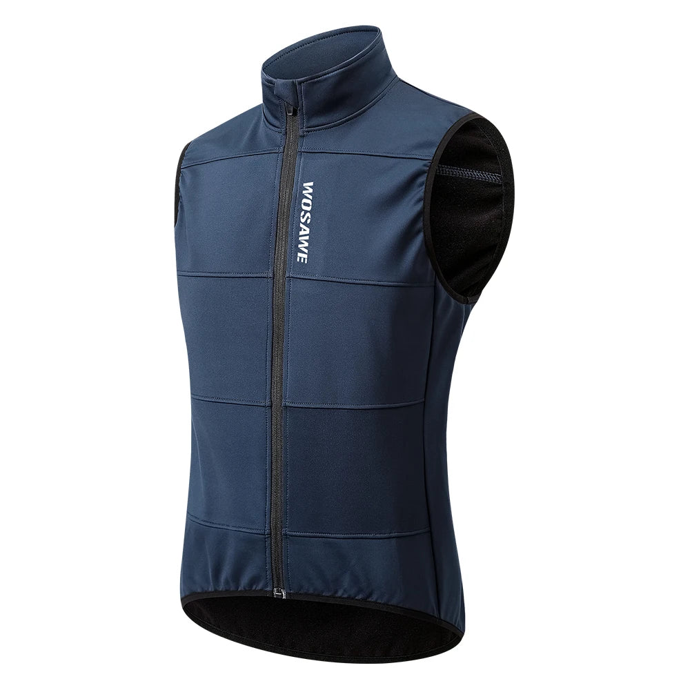 Gilet de cyclisme hiver thermique polaire sans manches — chaud, automne, vélo