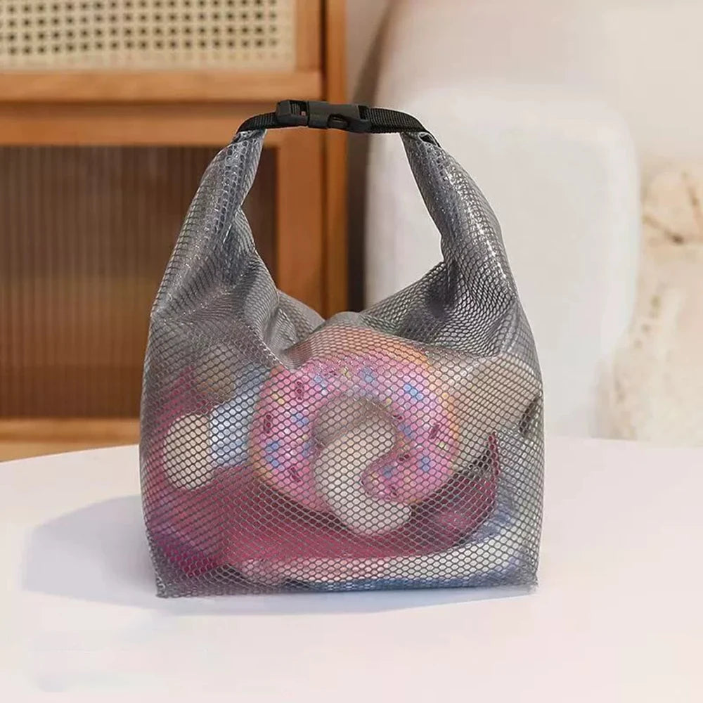 Bolsa de maquillaje de viaje de 1/2 piezas: de gran capacidad, impermeable, portátil, adecuada para natación y transporte al aire libre.
