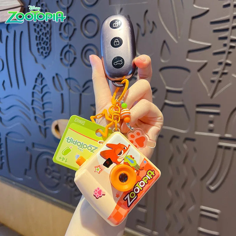 Original Zootopia Polaroid Camera Keychain, Creative Toy for Kids, Backpack Pendant, Kids' Gift, Birthday Party Souvenir