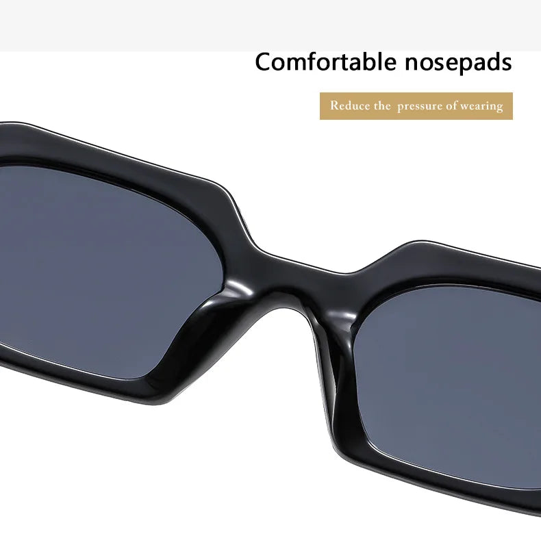 Petites lunettes de soleil rectangulaires pour hommes et femmes, lunettes de soleil carrées, nuances de voyage, vintage, rétro, UV400