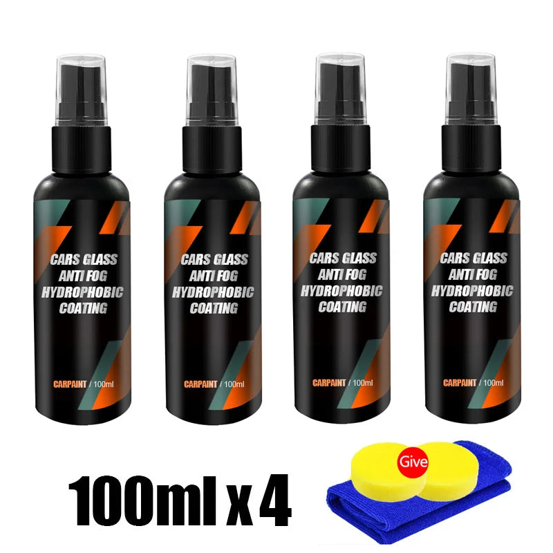Agent hydrofuge anti-pluie pour vitres de voiture, revêtement nano, agent hydrophobe, agent de suppression du film d'huile, film pour vitres de voiture