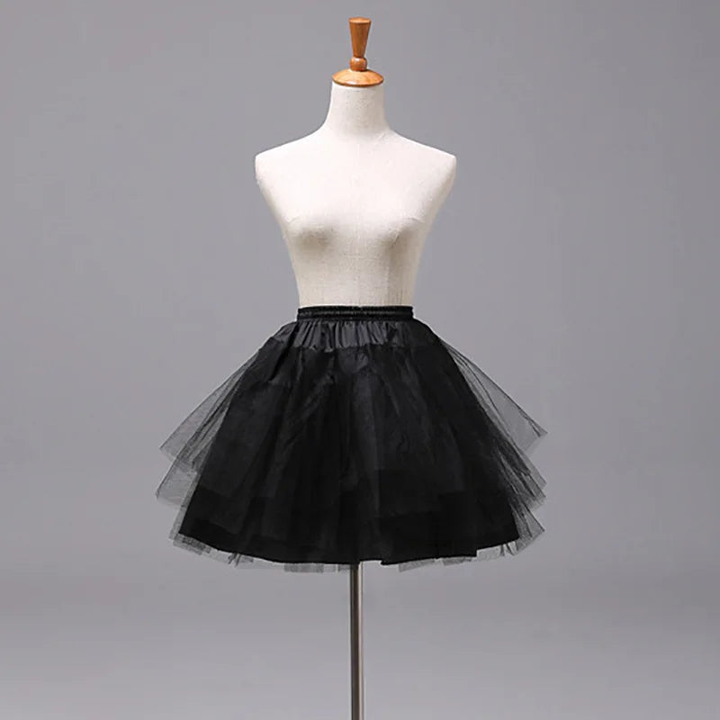 Enagua de flores para niñas, falda interior de Cosplay, fiesta infantil, falda tutú de Ballet Lolita, Enaguas Sottogonna Mini