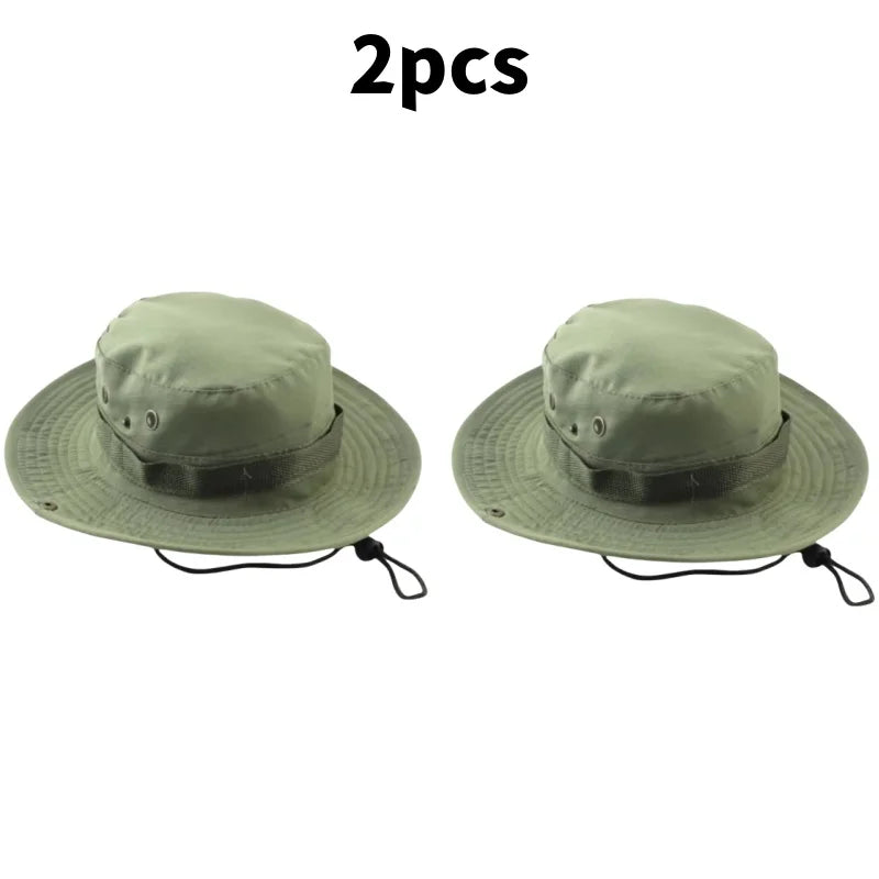 Sombrero para el sol para hombres y mujeres, gorra de camuflaje, para deportes al aire libre, tipo cubo, pesca, senderismo, caza, 60CM