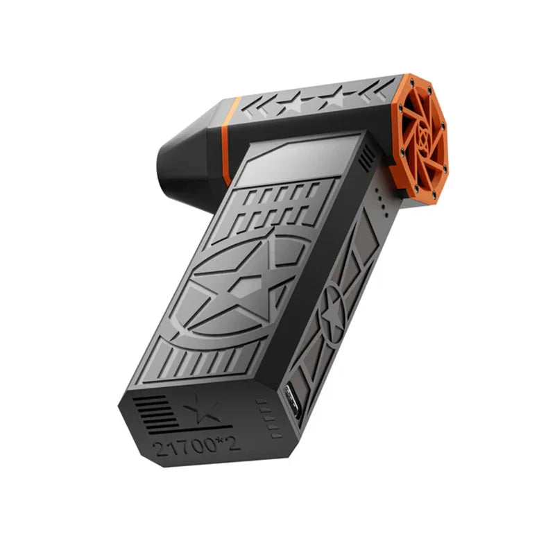 Ventilador Turbo sin escobillas Fiizreal X50 240W de alta velocidad portátil 8000mAh recargable 57 m/s viento tipo tifón carga tipo C ventilador de camping