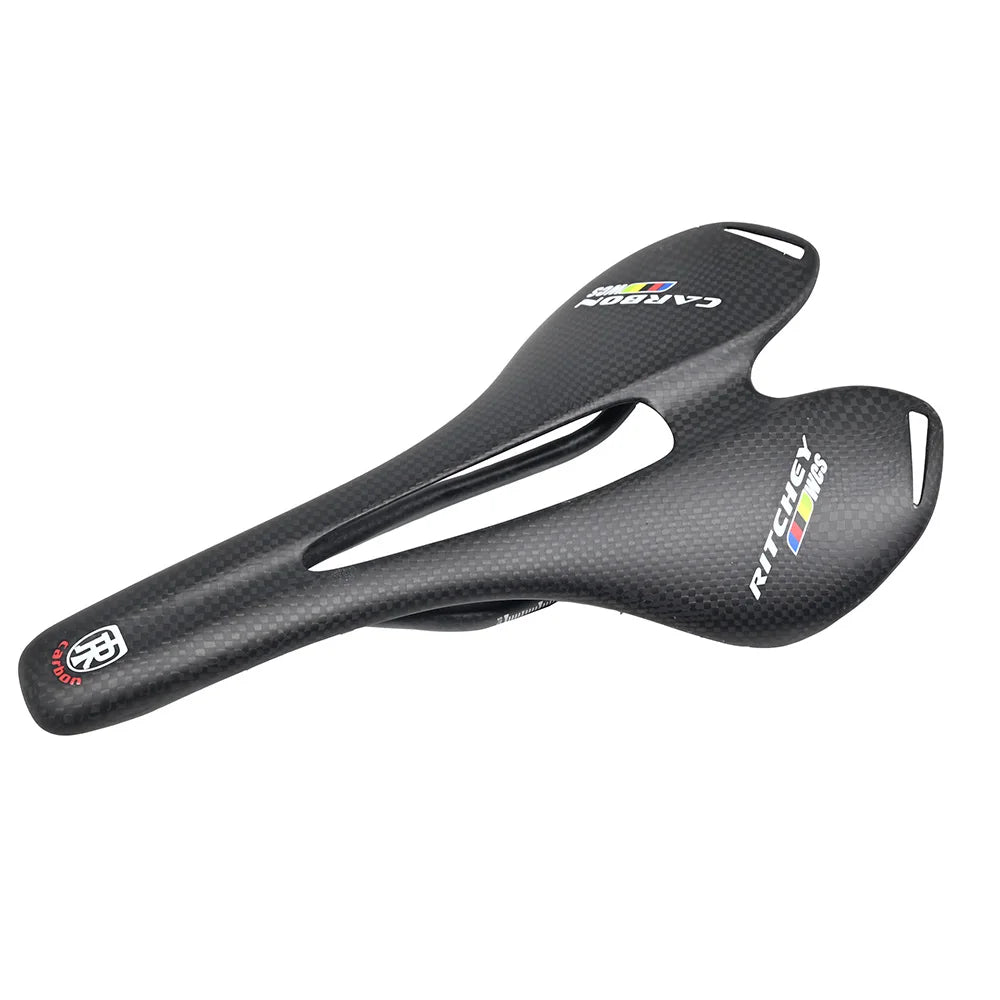3K Carbon Ultralight Bicycle Saddle, MTB Racing Seat, Men's Wavy Road Bike Saddle, Cycling Seat Mat, Spare Part