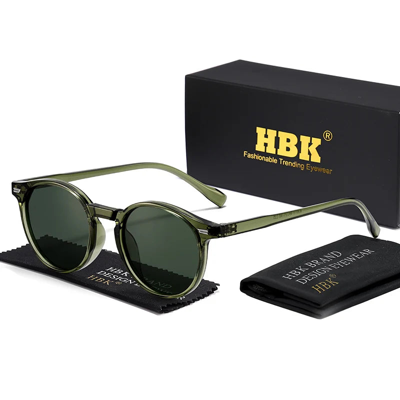 Lunettes de soleil polarisées pour hommes rondes TR90 — conduite, sport, UV400, hommes et femmes