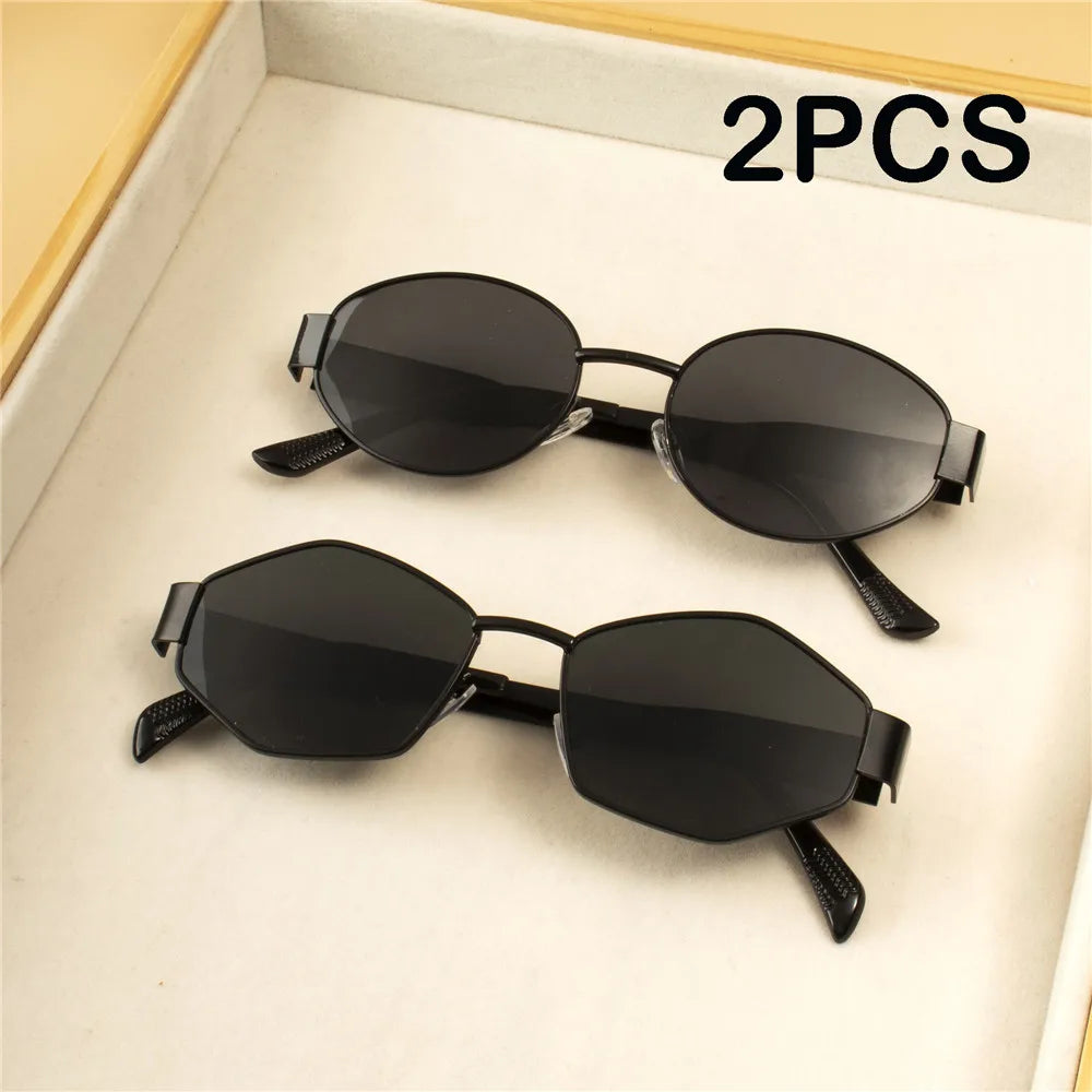 Lunettes de soleil polarisées UV400 — cadre rond, casual, mode, extérieur