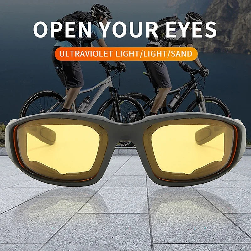 Lunettes de cyclisme en plein air, protection des yeux, lunettes de ski, lunettes de soleil tactiques Cs, lunettes de soleil en éponge de sport bloquez efficacement 1 pièce