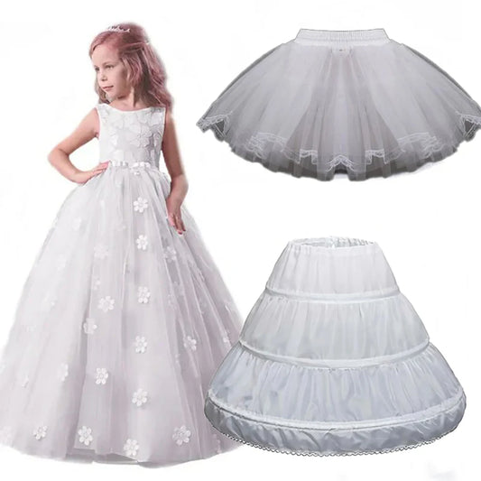 Jupon à fleurs pour filles — sous-jupe Cosplay, fête, jupe Tutu ballet, enfants
