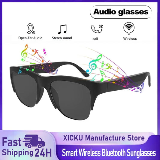 Nouveau Smart Bluetooth V5.3 lunettes de soleil lunettes appel Sports de plein air casque HIFI noir technologie Anti-touch UV pour hommes et femmes