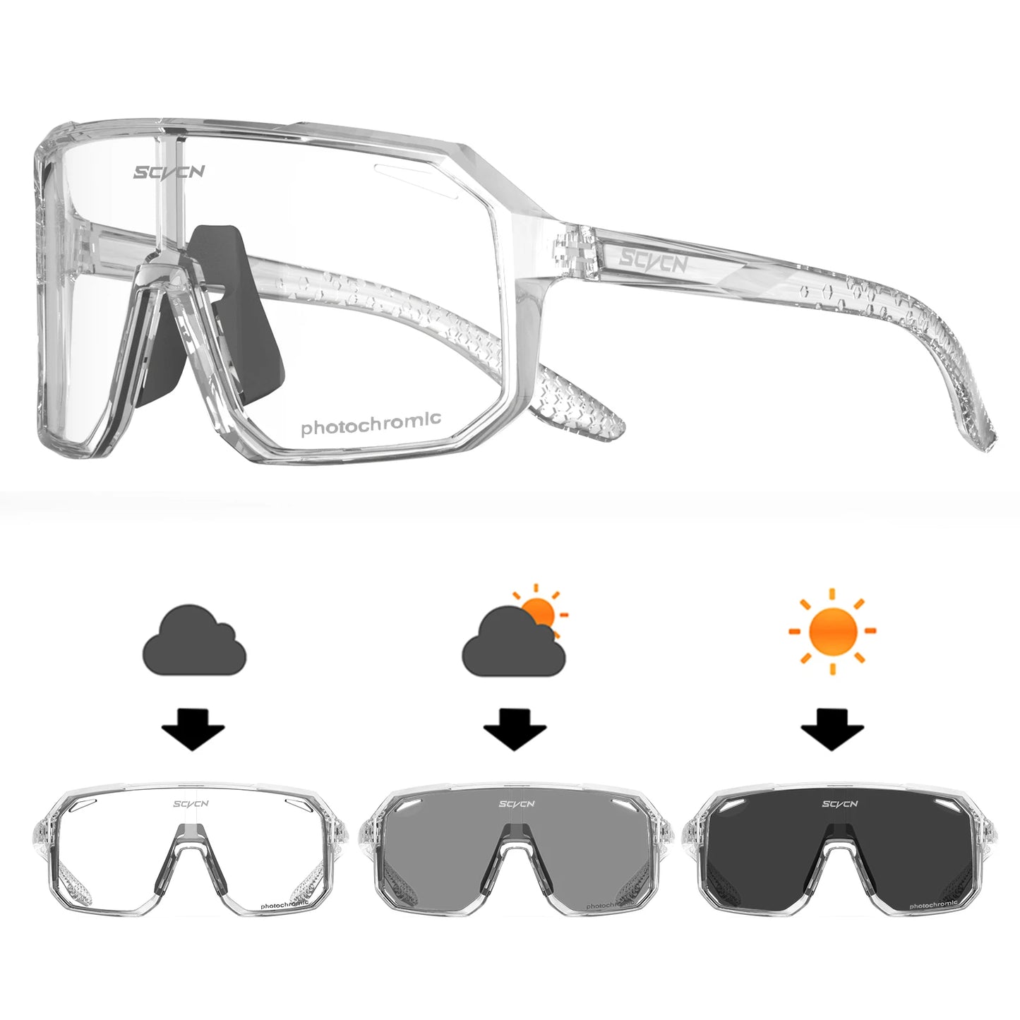 Lunettes de Cyclisme VTT UV400 — Course Conduite Sports Extérieur Homme Femme