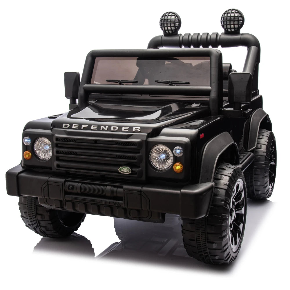Land Rover Defender 2015 con licencia 90, 24V para niños, coche XXL con control parental, 2wd, suspensión en las cuatro ruedas, Bluetooth, MP3, música