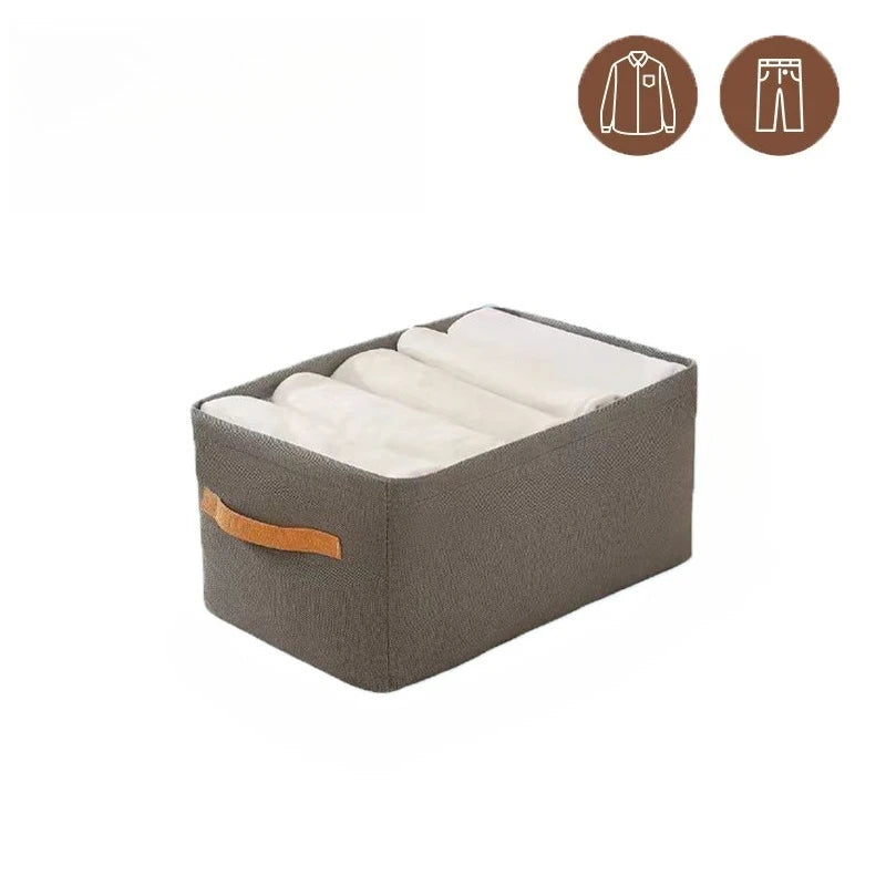 Wardrobe Storage Box, Fabric Storage Basket, Storage Box, Dormitory Wardrobe Storage Box, for Home, Dorm, and Spaces