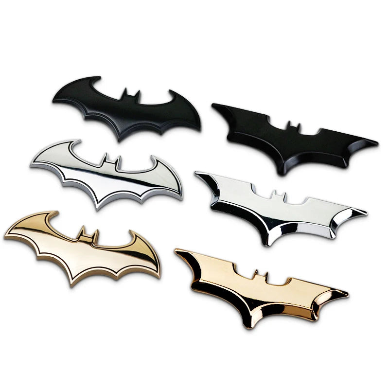 Autocollants de voiture 3D en forme de chauve-souris, autocollant de décoration de moto automatique, accessoires de style de moto, 1PC