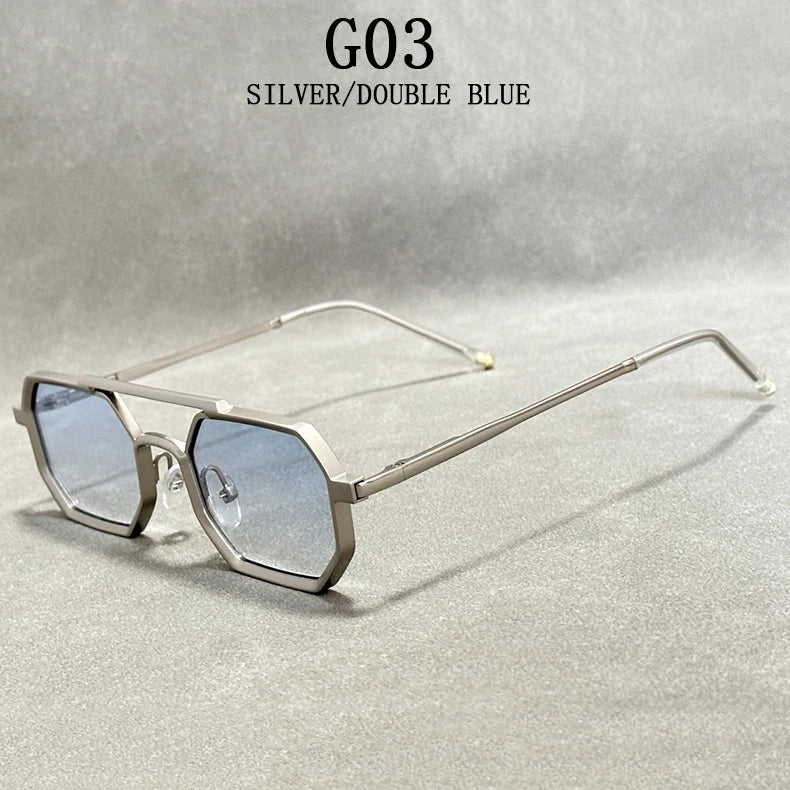 Lunettes de soleil carrées pour hommes Steampunk vintage — femmes, mode, rétro