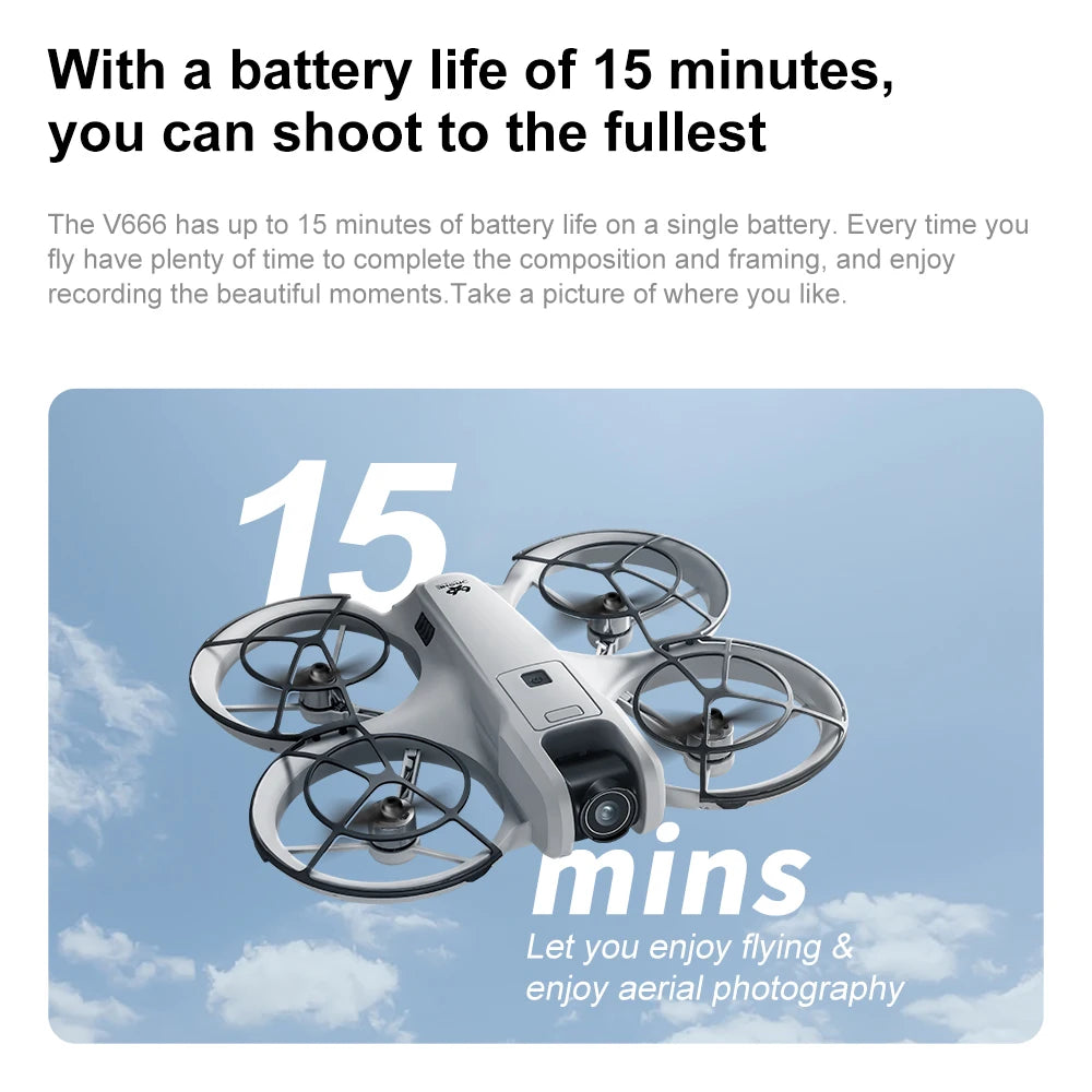 Mini drone 4K — double caméra 8K, évitement intelligent d'obstacles, quadricoptère brushless, jouet RC enfants