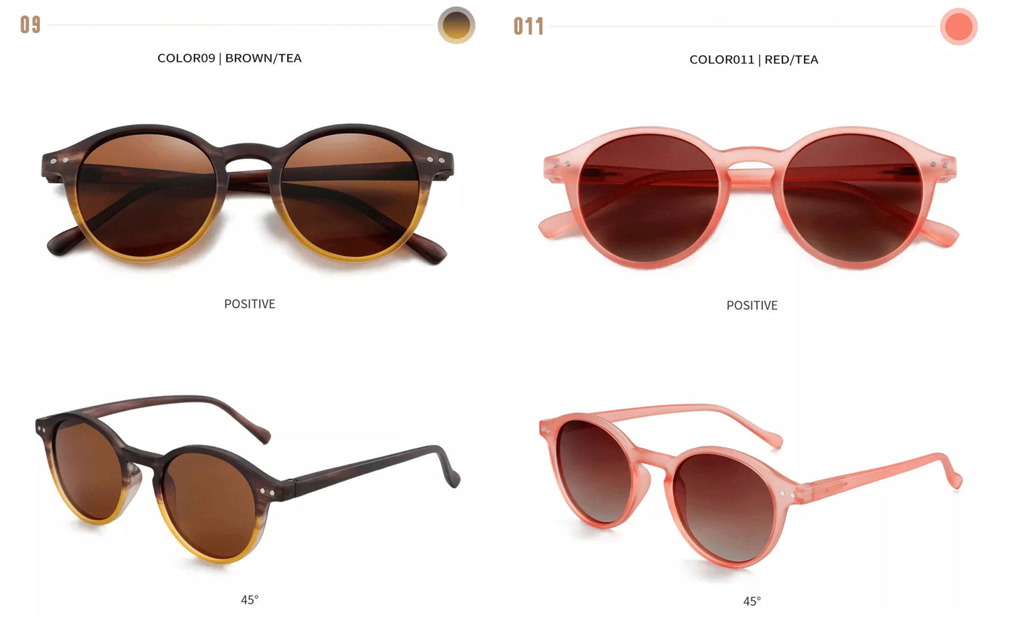 Lunettes de soleil polarisées circulaires rétro 2026 — petites rondes, UV400, vintage, hommes femmes