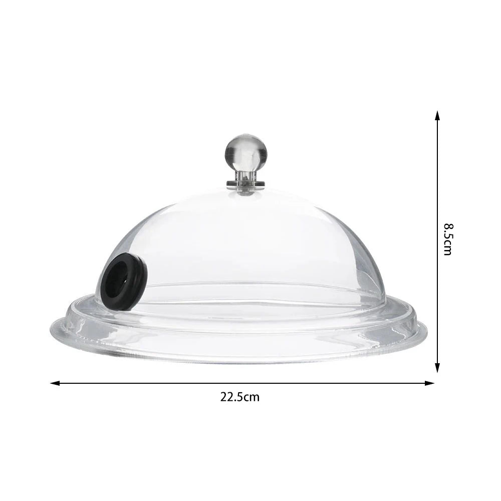 Campana extractora de cocina molecular, tapa de calidad alimentaria, cúpula para pistola ahumadora, accesorio de infusor de humo, para pastel, bistec, plato de cocina