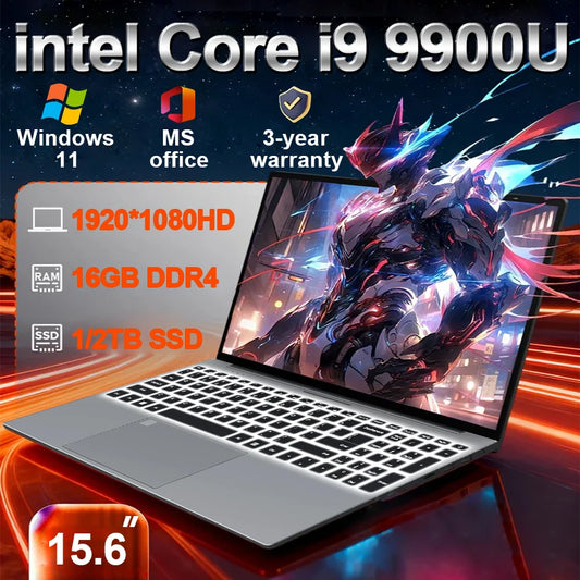 Ordinateur portable 2026 — 16 Go DDR4, 1 To/2 To SSD, Windows 11 Pro, gaming, bureau