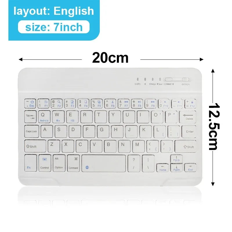 Bluetooth 5.1 Wireless Keyboard Mini Keyboard 200mAh Rechargeable Keyboard Gaming Keyboard for Laptop Tablet Android iOS Windows