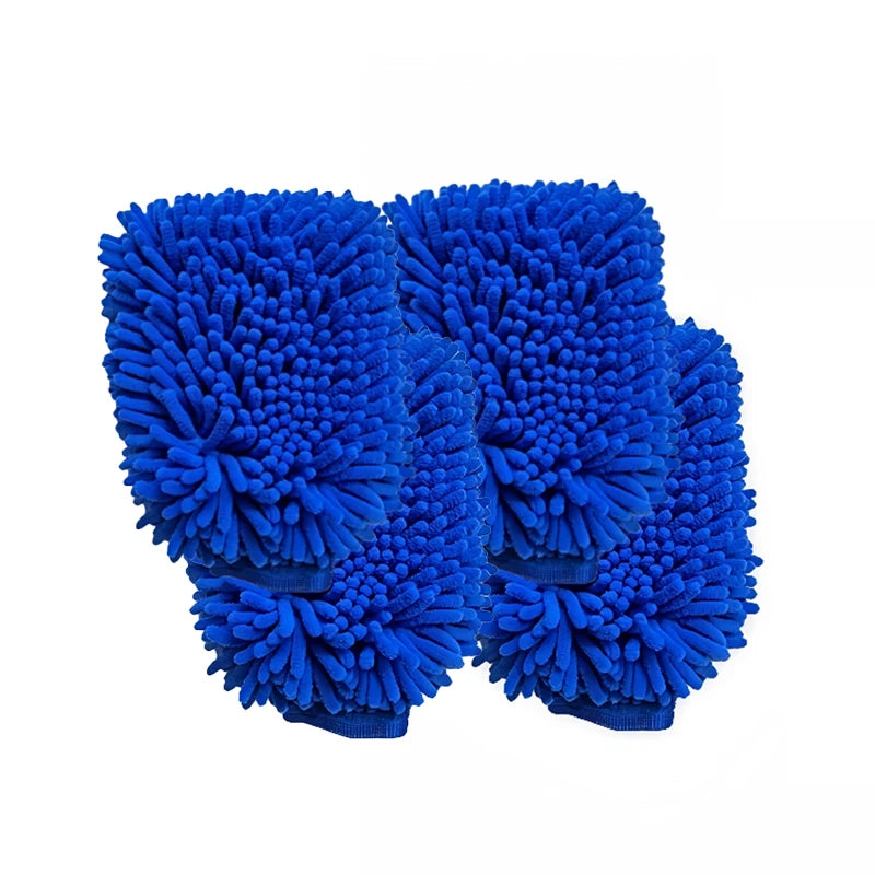 Gants de lavage de voiture en microfibre Chenille, nettoyage des rayures, soins non pelucheux, mitaines souples, dépoussiérage de véhicule automobile, Accessoires de moteur