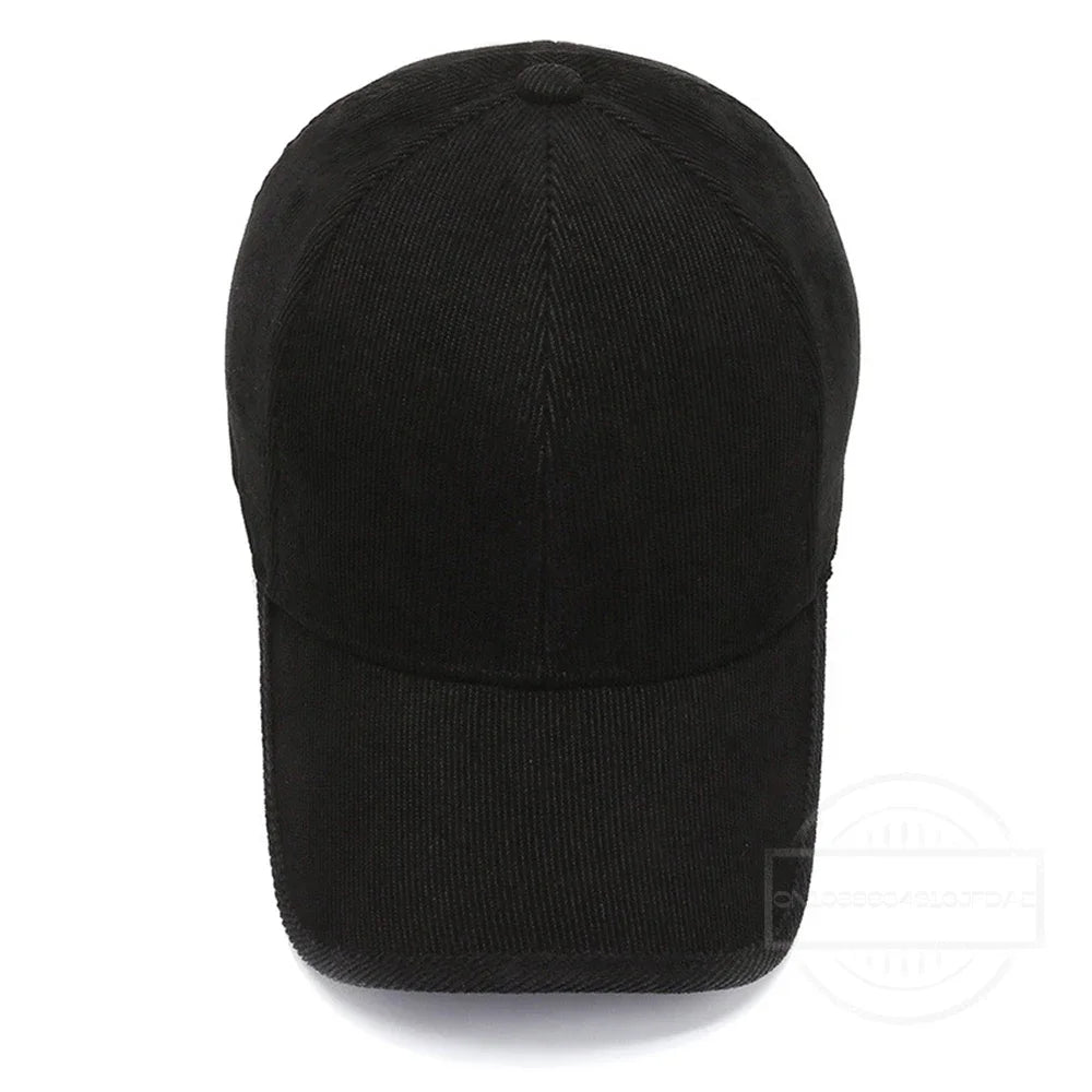 ChimArmyGreen-Winter Baseball Caps for Men and Women, Luxury Corduroy Cap, Hip Hop Snapback, Trucker Hats