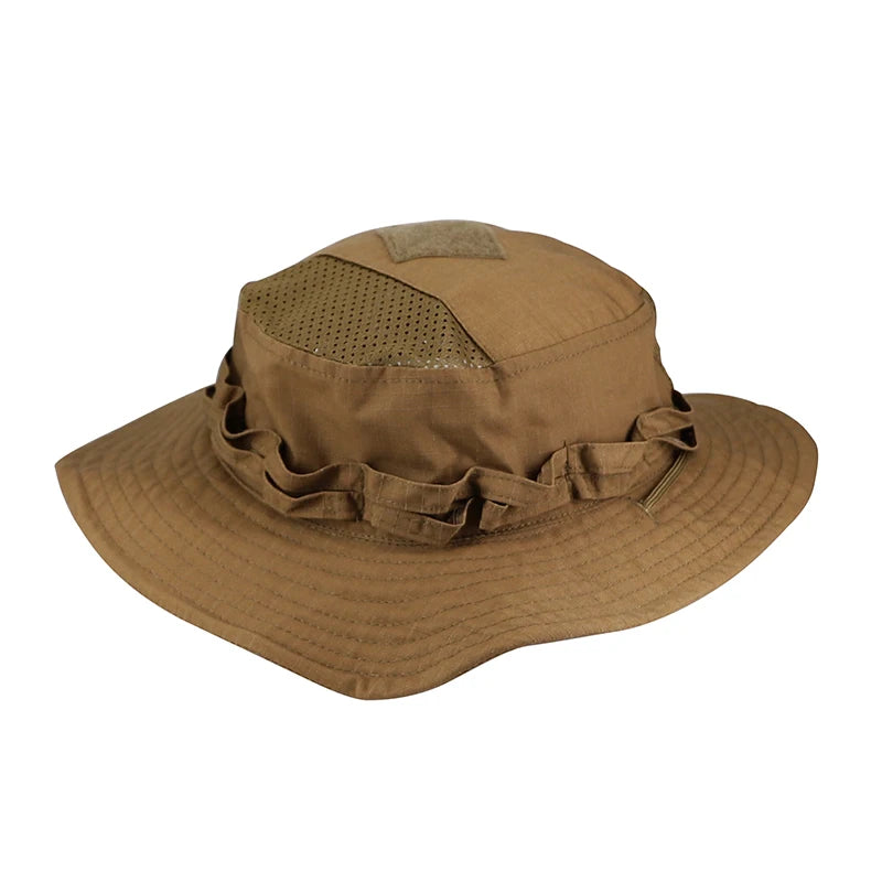 Nouveau 2026 Casquette Bob Camouflage Multicam avec Poche Carrée pour Passionnés de Tactique, Chapeau de Soleil pour Pêche, Randonnée et Activités de Plein Air