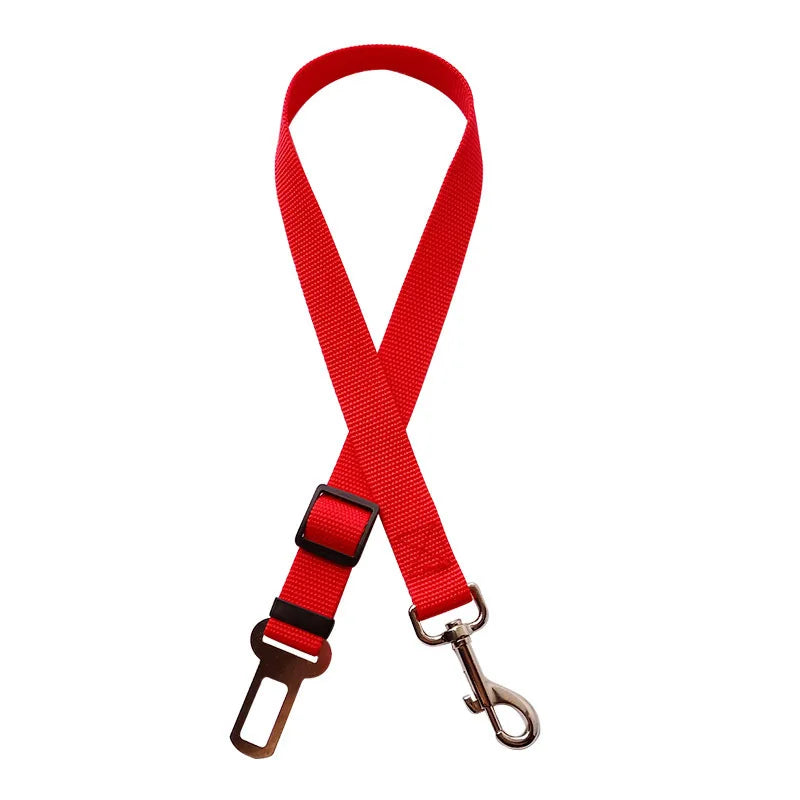 Accessoires réglables pour chiens, ceinture de sécurité pour animaux de compagnie, chat, chien, siège pour animaux de compagnie, harnais pour véhicule, Clip en plomb, levier de sécurité, colliers de Traction pour chien