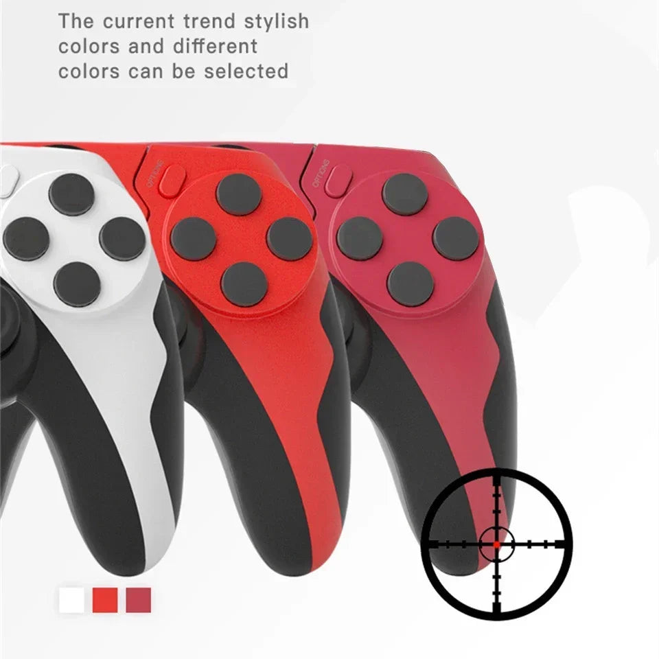 GAMINJA nuevo controlador de juego inalámbrico P48 con giroscopio de seis ejes para consola PS4 PS3, joystick de PC con doble vibración