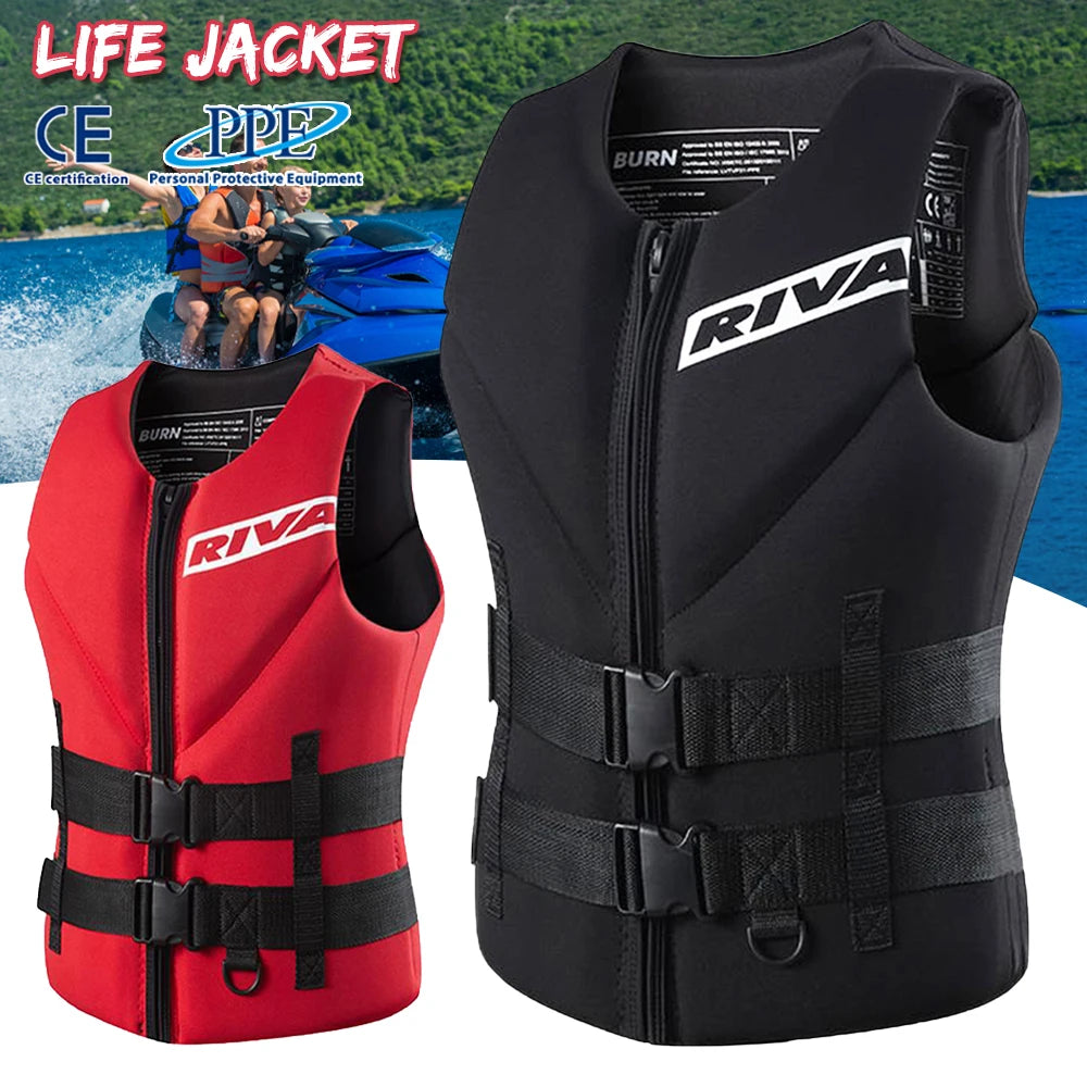 Gilet de sauvetage pour adultes — surf, kayak, wakeboard, rafting, ski nautique, natation