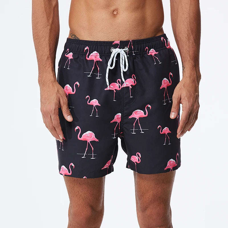 DATIFER été hommes plage impression Shorts maillots de surf Fitness entraînement troncs vêtements de sport pour hommes avec poches pantalons