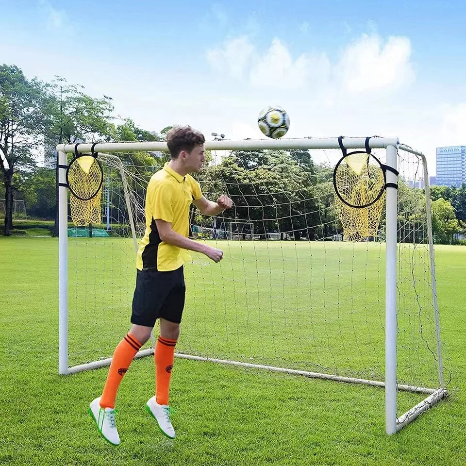Cible d’Entraînement Football Nylon — Précision de Tir, Fixation Rapide au But