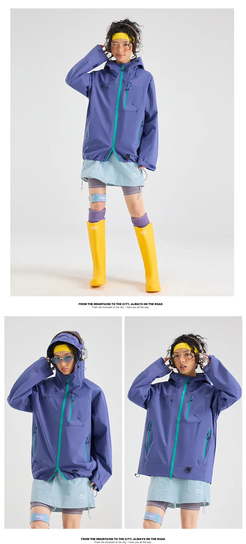 Veste Randonnée Imperméable Coupe-vent — Pêche, Camping & Escalade Unisexe