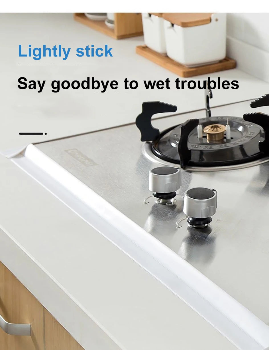 Cinta de sellado de PVC autoadhesiva para bañera, 3.2M, resistente al aceite, adhesivo de pared para esquina de borde de fregadero de cocina, tira de sellado impermeable para inodoro