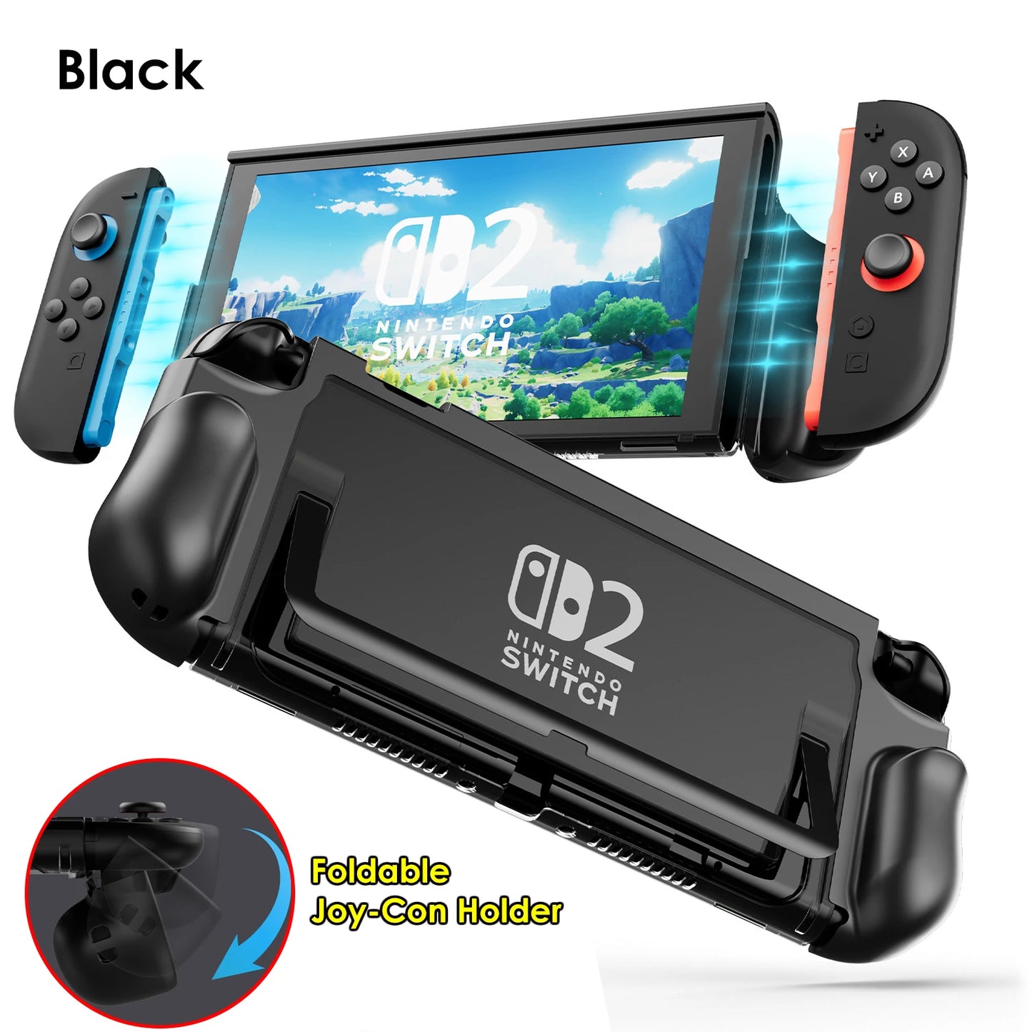 Étui de protection pour console portable 2025 — housse TPU, anti-rayures, absorption des chocs, poignée ergonomique