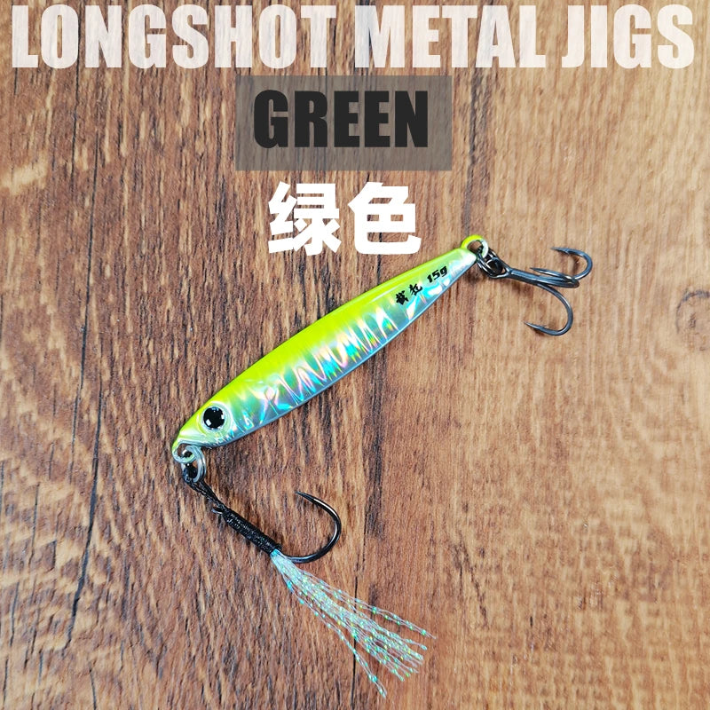 Mr JigginG – leurre métallique à coulage rapide, 10/15/20/30/40g, pour lancer de rivage d'eau salée, bar de mer, appât artificiel