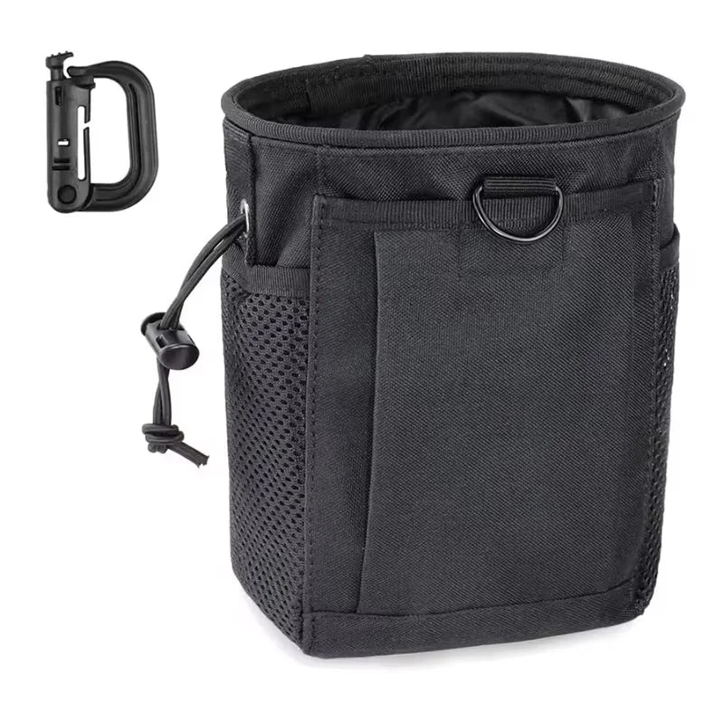 Pochette de décharge Molle, pochette de récupération de magazines de chasse, sac de munitions à cordon de serrage, sac banane de taille, sac étui réglable
