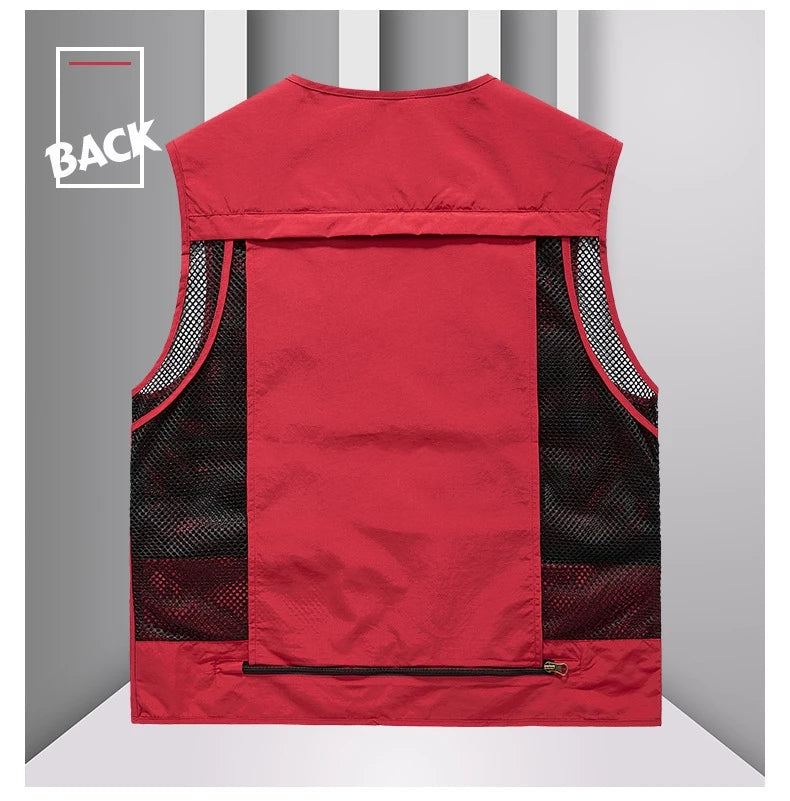 FGKKS – gilet multi-poches pour hommes, nouveau gilet de pêche respirant pour l'extérieur, design de qualité, veste de loisirs de haute technologie pour hommes