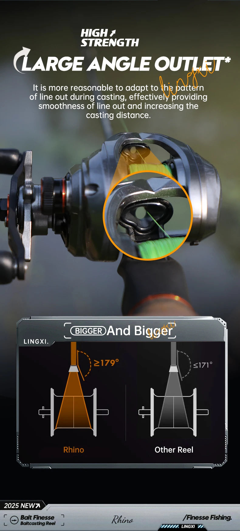 ANATONO-Moulinet de pêche ultraléger Silver bal 37Baitcasting, moulinet à élasticité, eau salée, rapport d'engrenage 130: 1, 8 + 1BB, 6kg, 7.0g