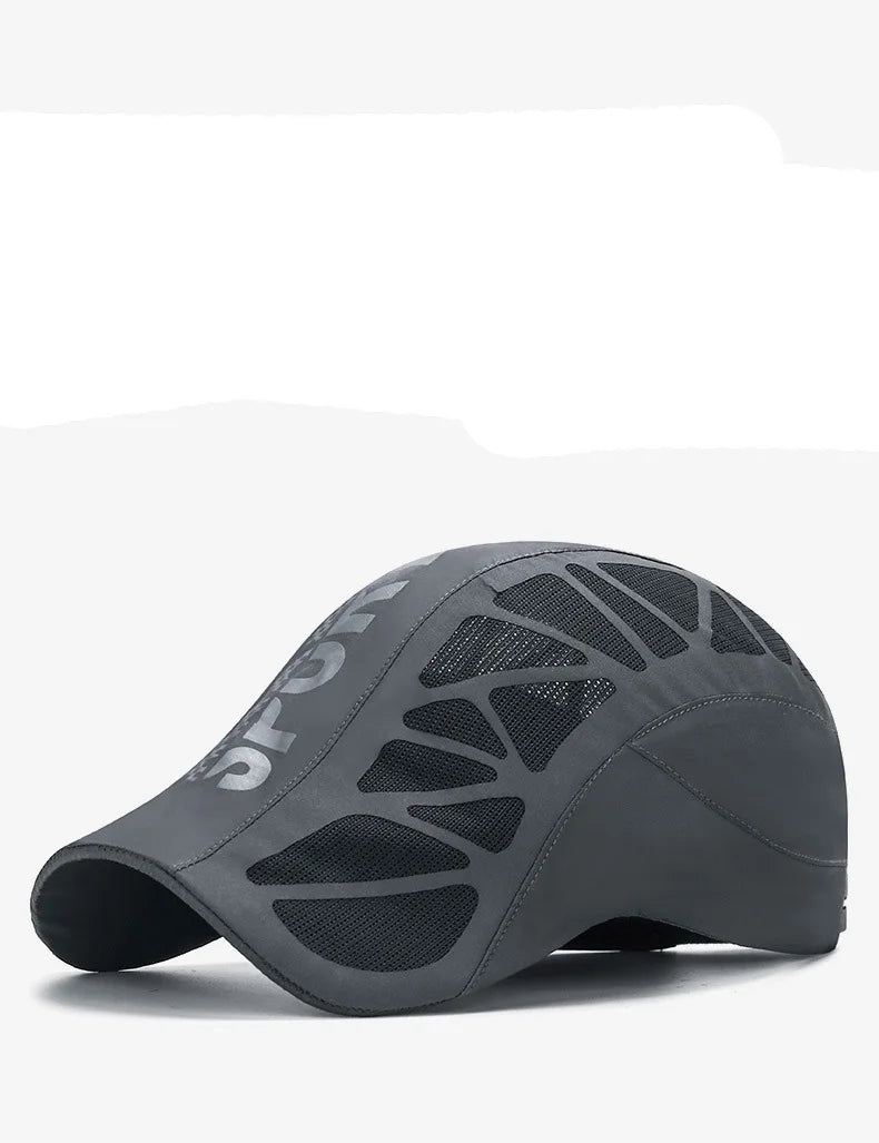 Gorra de deporte con alfabeto para hombres, nueva gorra de verano de malla transpirable, sombra de secado rápido, gorra de protección solar para exteriores