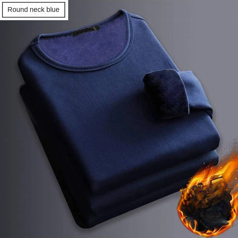 Sous-Vêtement Thermique Velours Homme Hiver — Manches Longues Col Rond