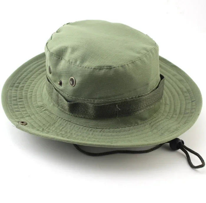 Sombrero para el sol para hombres y mujeres, gorra de camuflaje, para deportes al aire libre, tipo cubo, pesca, senderismo, caza, 60CM