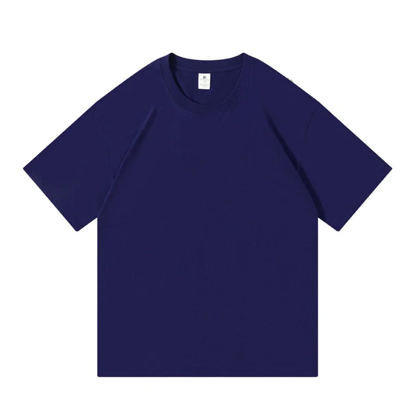 T-Shirt 100% Coton Unisexe Respirant — Ample Manches Courtes Décontracté Été