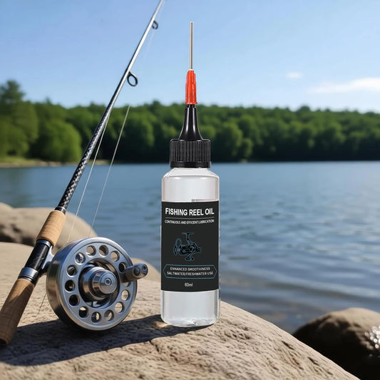 Huile pour moulinet de pêche avec aiguille de précision, lubrifiant pour moulinet pour un lancer fluide et une protection contre la corrosion, utilisation en eau salée et en eau douce