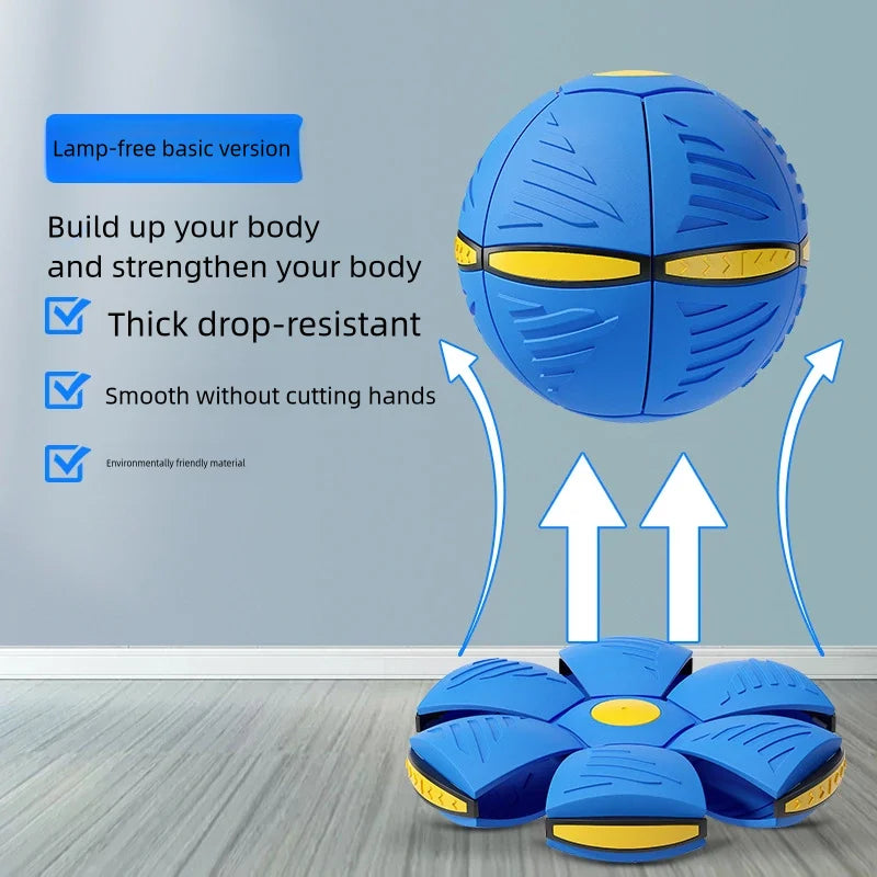 Soucoupe Volante Bleue Jouet Décompression — Balle Aération Pied Extérieur Famille