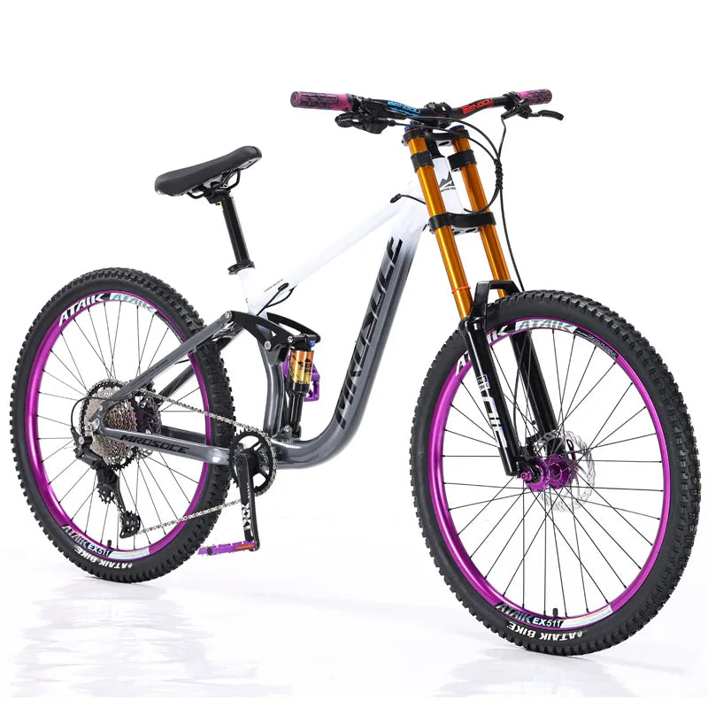 26/27.5-inch Downhill Mountain Bike 2025 New Aluminum Alloy Softail Double Oil Brake Shock Absorption Mountain Bike